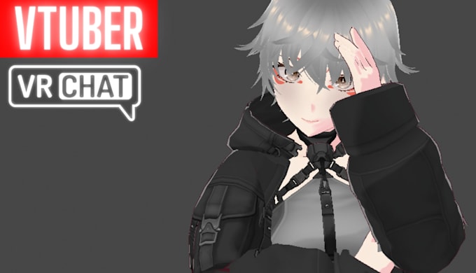 made a character to be used on platforms like vrchat or vseeface