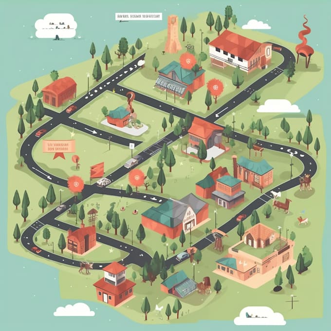 Draw a event map vector illustration design by Swispare | Fiverr
