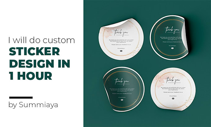 do custom sticker design in 1 hour