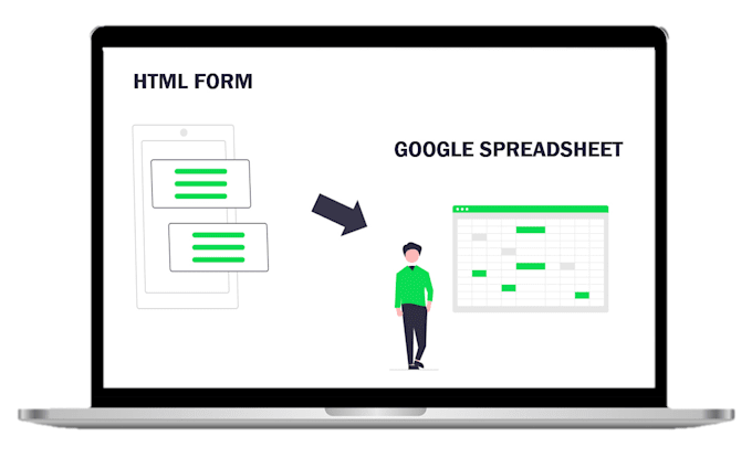 design an HTML form that submits data to google sheet