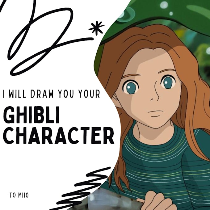 Make you your own ghibli character by Yiana7 | Fiverr