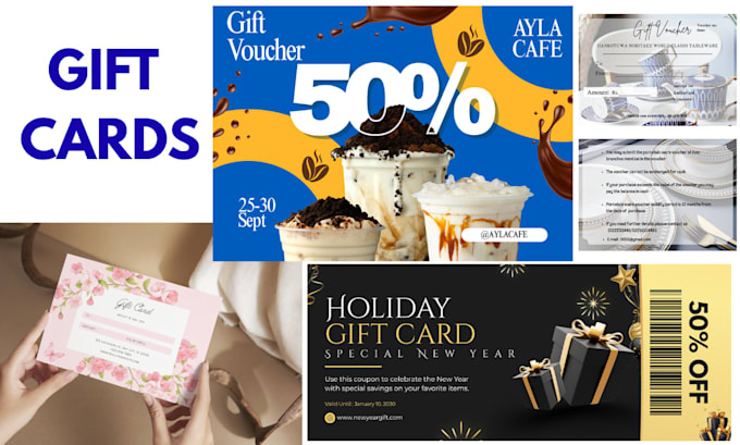 design loyalty card, gift card, gift voucher design