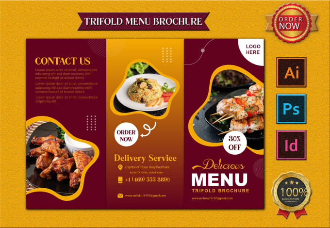 Do any menu design, restaurant menu, price list in 24 hours by ...