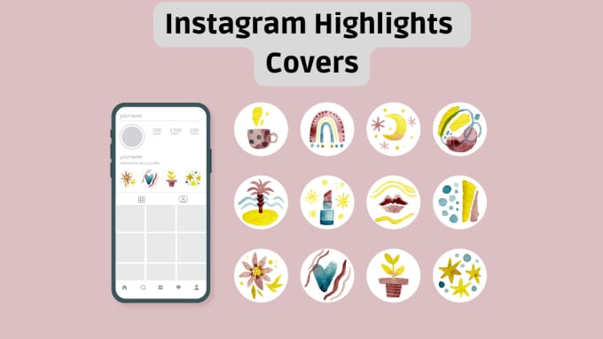 Design professional instagram highlight covers custom made by Professs ...