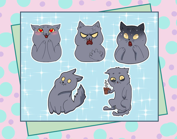 Make you emote, emoji stickers by Annamur98 Fiverr