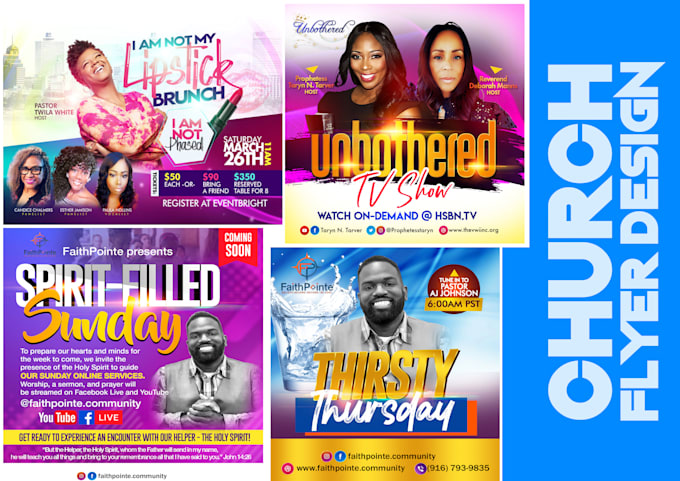 Create a stunning church flyer or event flyer design by Iam_favvy | Fiverr