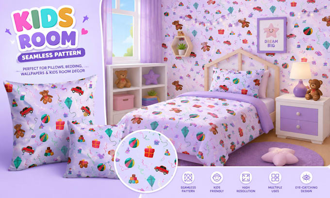 create seamless pattern design for fabric, textile, wallpaper and wrapping