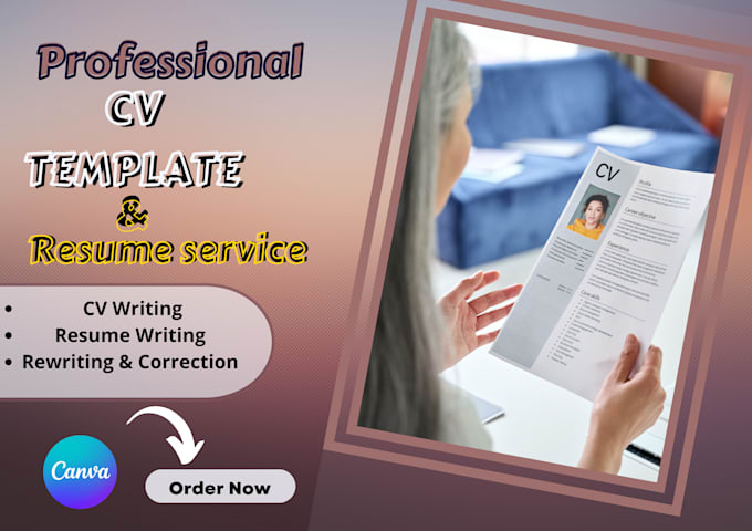 Design professional resume, cv template and cover letter on canva pro ...