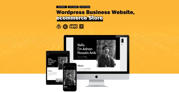 develop a modern and elegant wordpress website for you