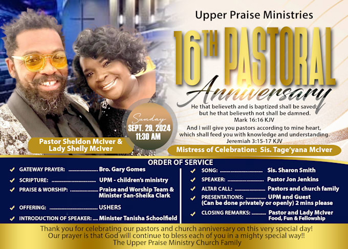 do a classy church, event or online flyer design in 5 hours
