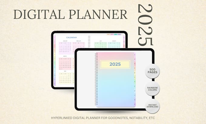 design best digital planners and journals for etsy and goodnotes in canva