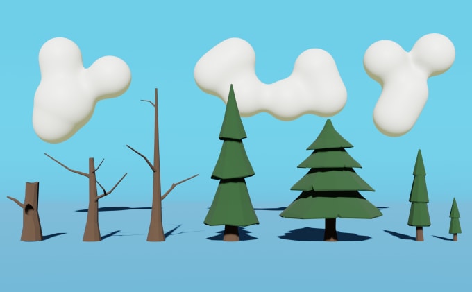 create 3d low poly model