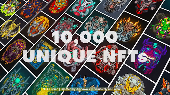 create nft promo, nft intro or nft collection video