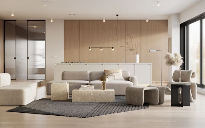 Do your interior design visualization layout mood board by Skaro_decor ...