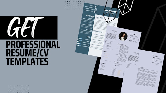 provide you professional editable CV resume template