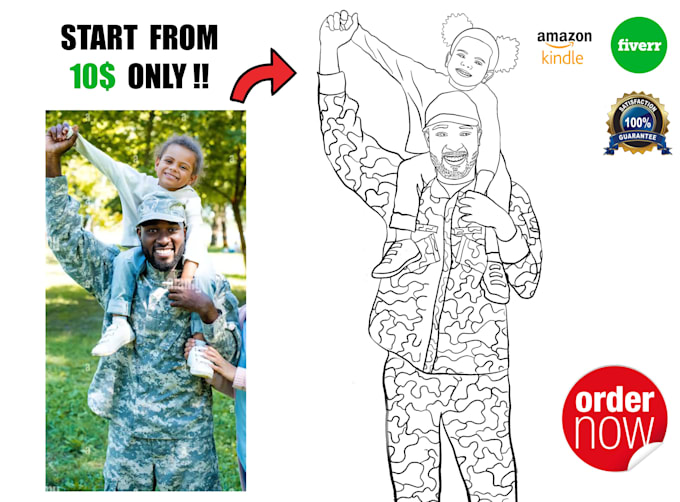 draw any photo into coloring book page