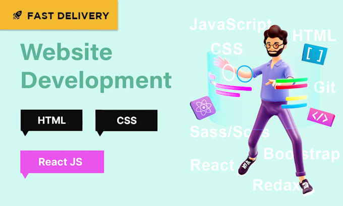 Create high quality websites using html, css, reactjs by Bihanskyi | Fiverr