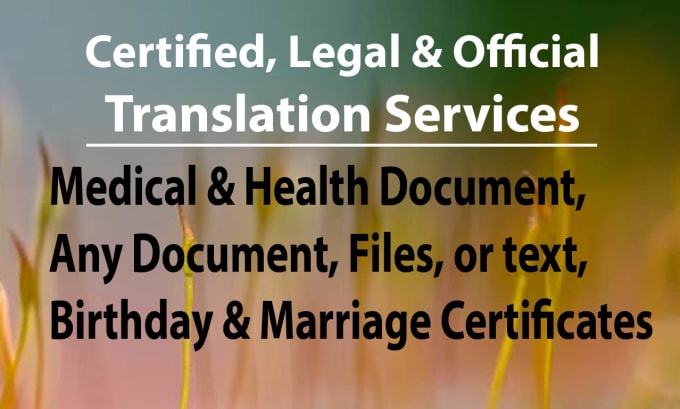 degree, diploma, medical, official certificate translation