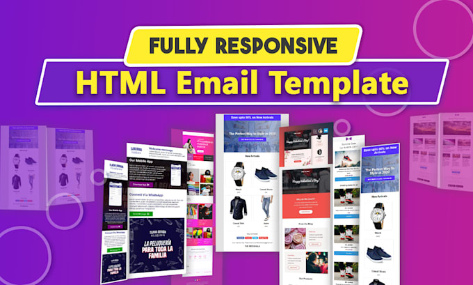 Create html email template for your responsive html email newsletter ...