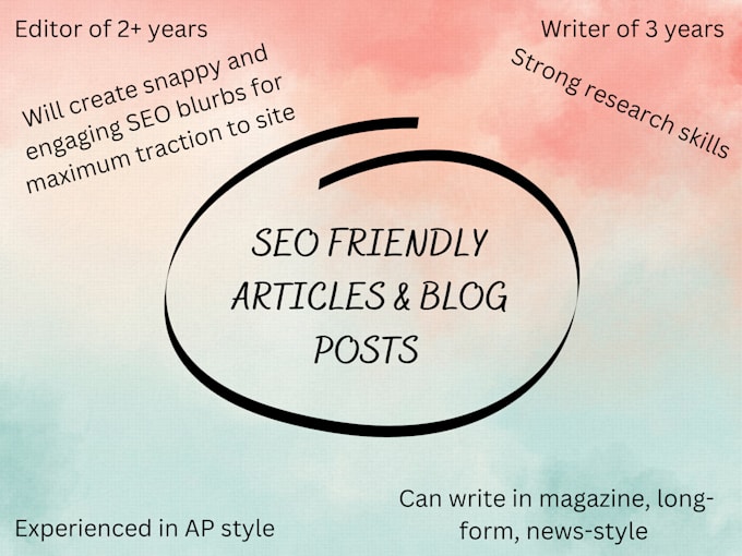Write engaging blogs, articles, and seo content by Thorned_rose99 | Fiverr
