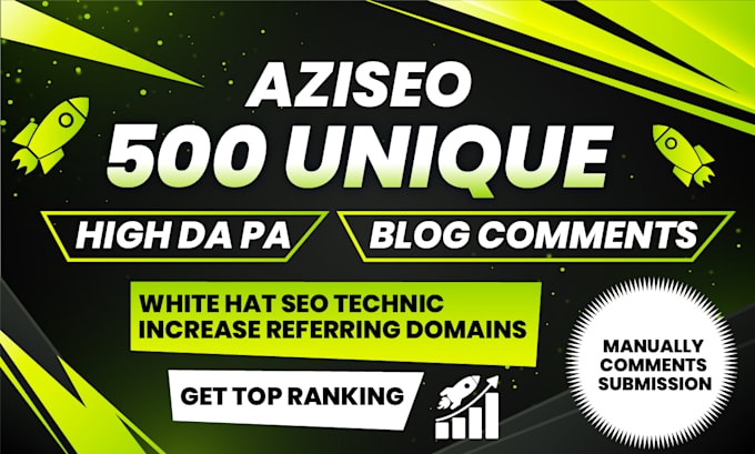 do 500 unique seo backlinks through blog comments pages