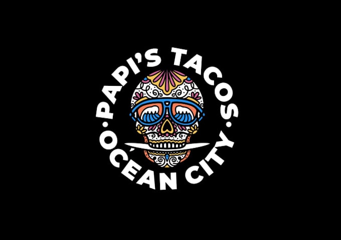 make wonderful tacos logo with satisfaction guarantee