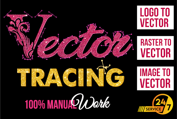 perfectly trace logo or image in vector