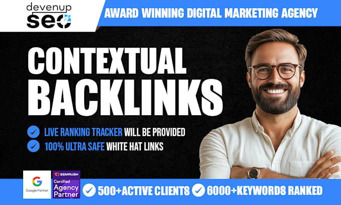 build manually SEO backlinks with high quality contextual link building