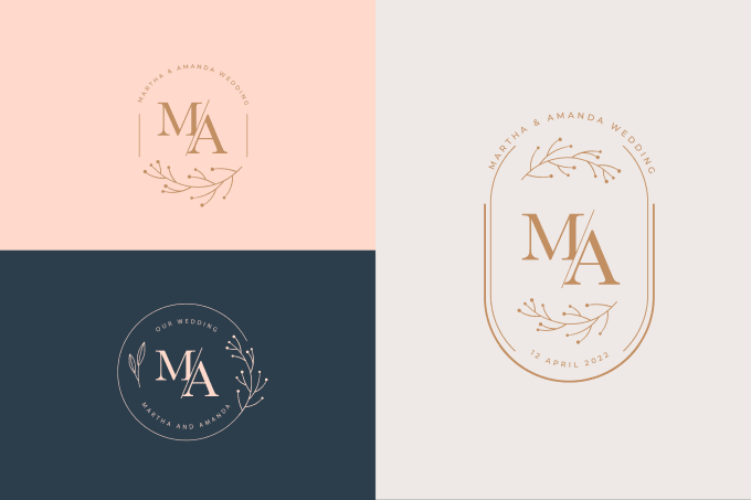 MA Initials letter Wedding monogram logos collection, hand drawn modern  minimalistic and floral templates for Invitation cards, Save the Date,  elegant identity for restaurant, boutique, cafe in vector Stock Vector |  Adobe