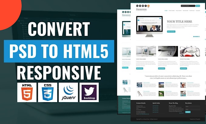 convert PSD to HTML, figma to HTML, xd to HTML tailwind CSS