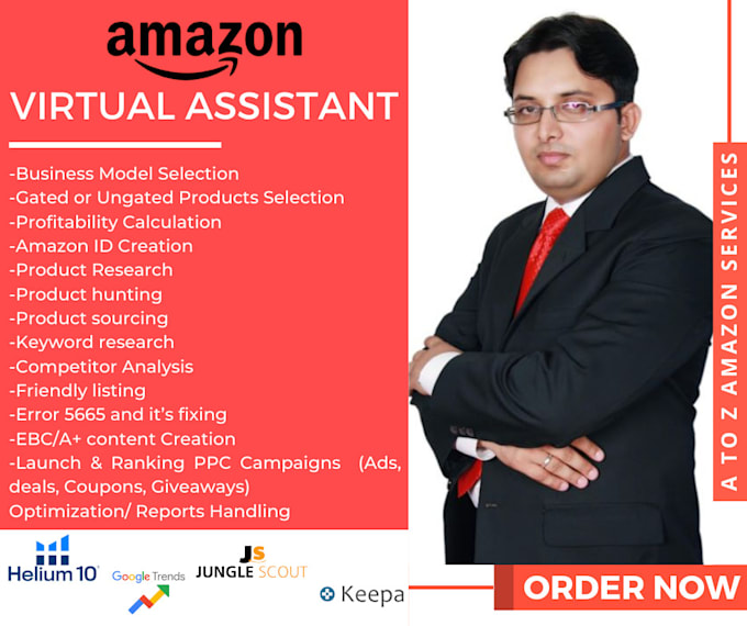 be your expert amazon fba fbm virtual assistant amazon VA