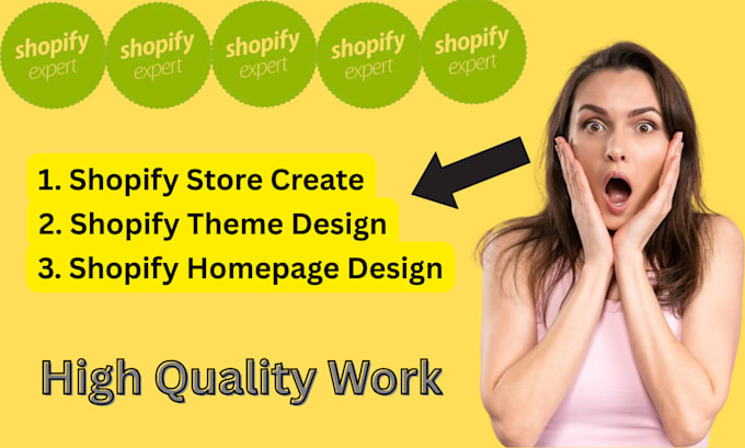shopify store design, shopify theme, shopify homepage design