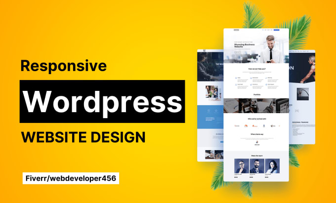 do responsive wordpress website design, landing page design, wordpress expert