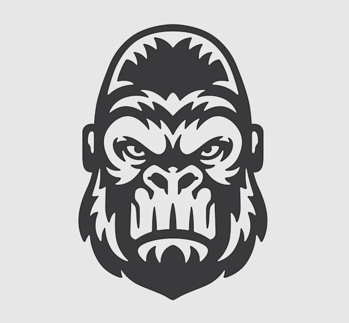 design a professional modern gorilla logo