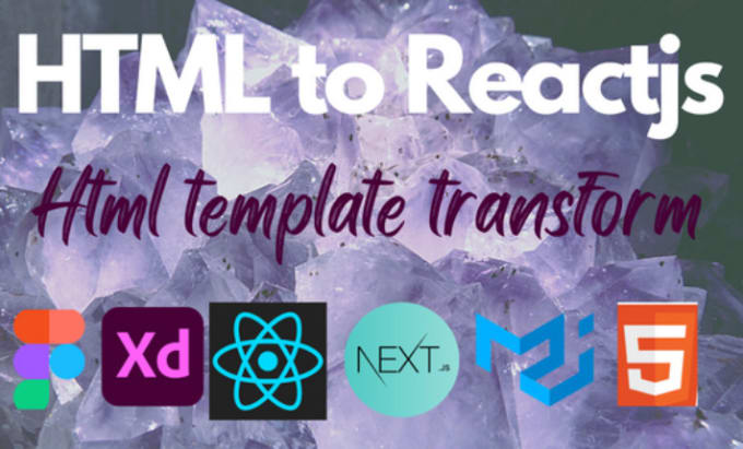 how to convert html template to react