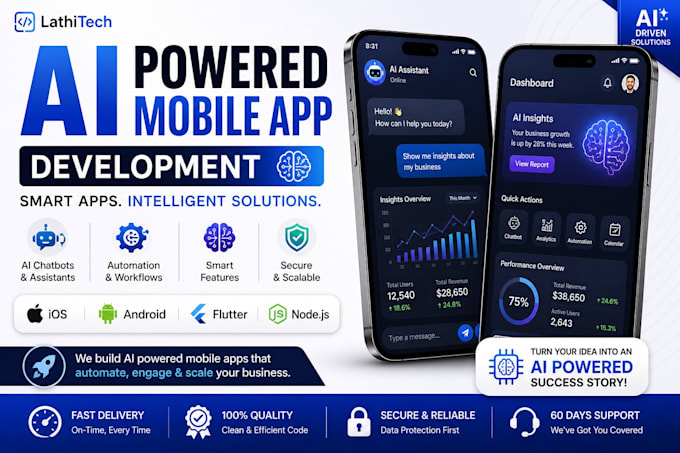 develop ai powered mobile app for your business or startup