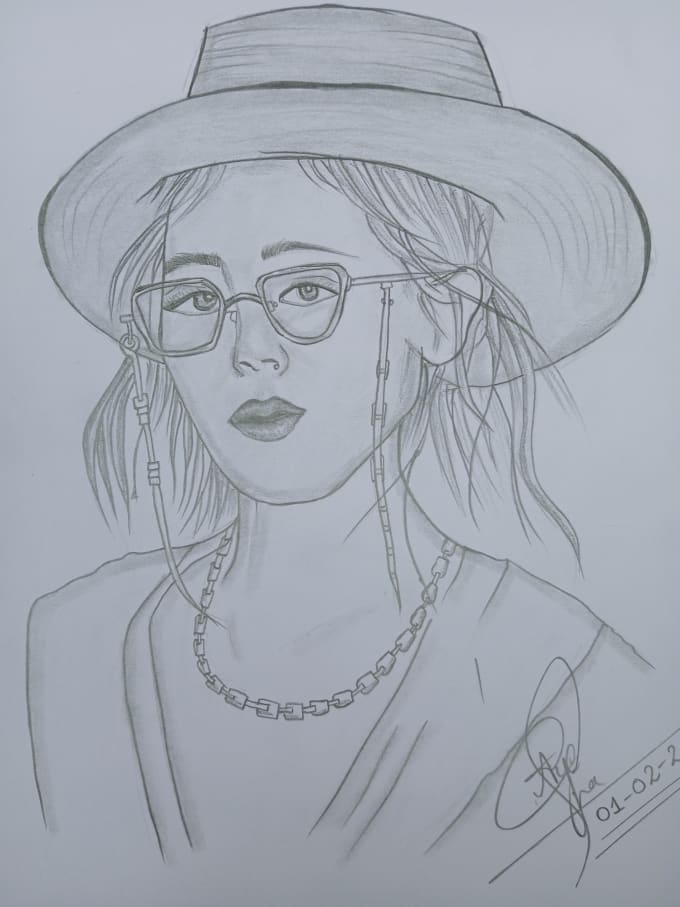 Self Portrait Sketch by rleemoon on DeviantArt