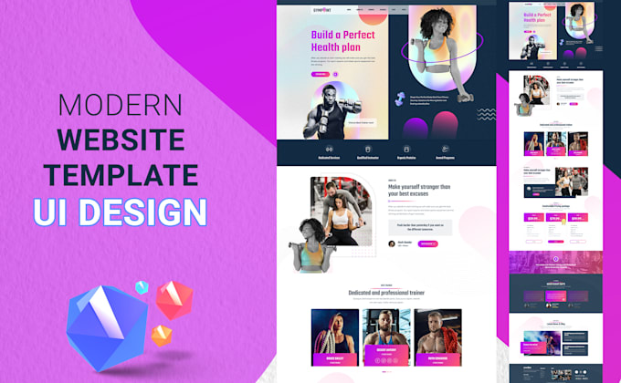 Createpage Ui Designs Create modern website or landing page ui ux design in figma by Web ...