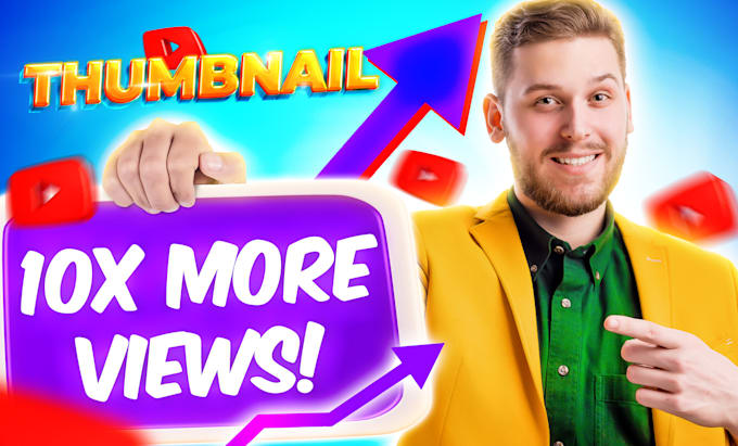 design eye catching youtube thumbnail