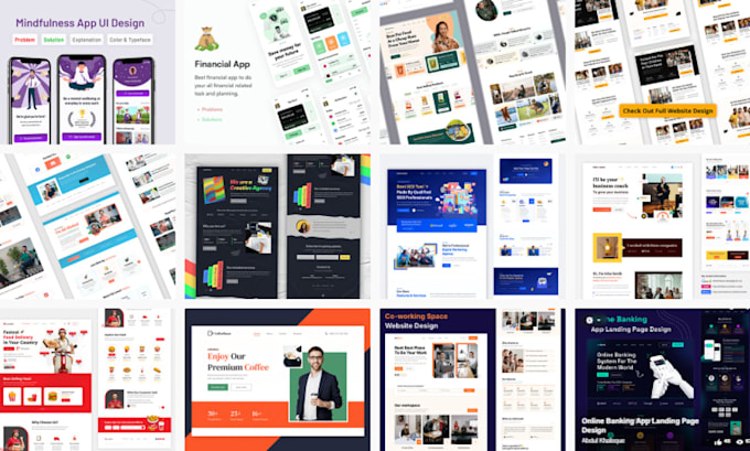 Create professional website ui ux design in figma adobe xd by ...