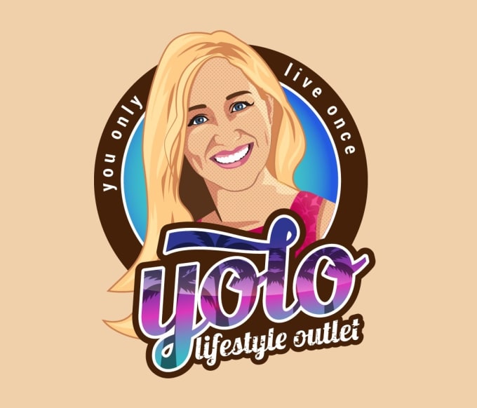 design a professional modern caricature logo