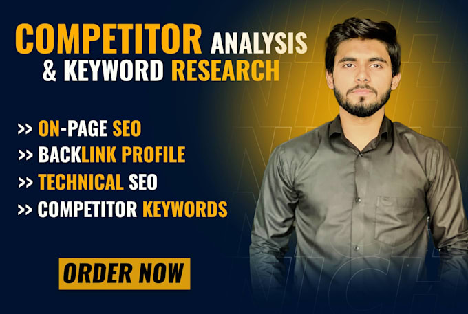 do SEO competitor analysis and keyword research with content strategy