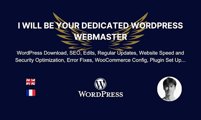 be your dedicated wordpress webmaster, virtual assistant