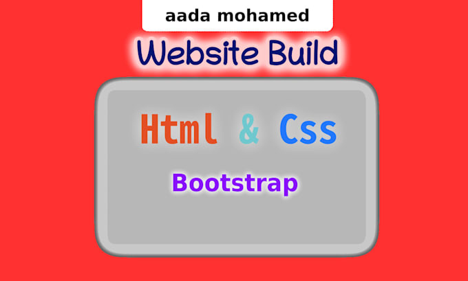 Build a web page using html and css by Aaadmohamed | Fiverr