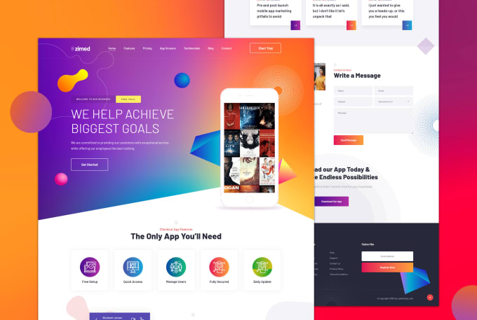 Do your website ui ux design on figma xd or psd by Osamdesign Fiverr