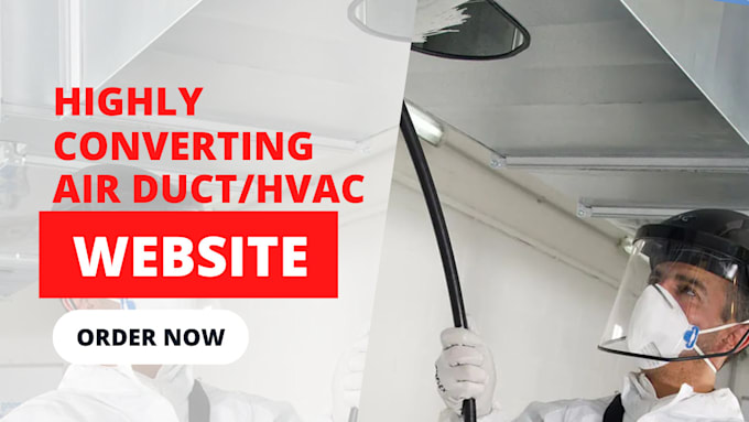 create a professional air duct service or air duct cleaning website