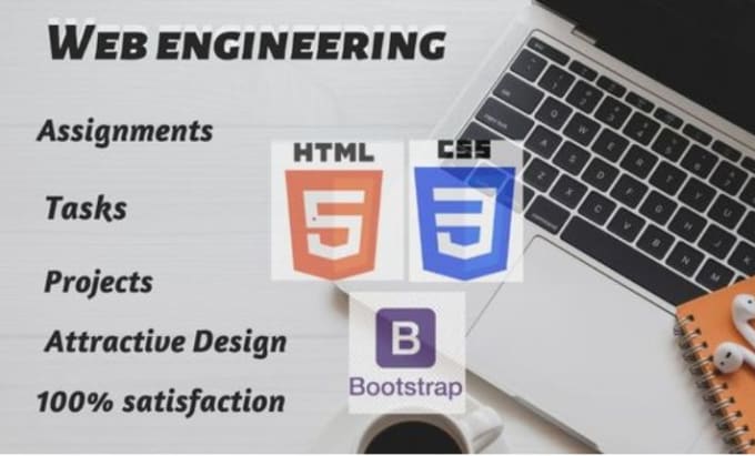 Do html and css projects and tasks along with bootstrap by ...