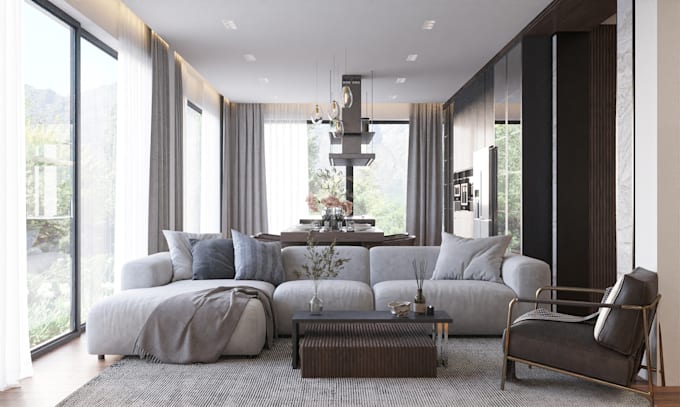 create interior 3d modeling and renders