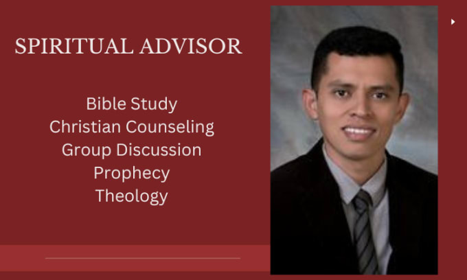 Be your christian spiritual advisor and counselor bible teacher by