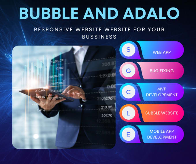 Create a bubble mobile app with bubble io flutter adalo by Joe